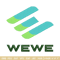 Wewe logo embroidery design, Wewe logo embroidery, logo design, Logo shirt, embroidery file, Digital download.jpg