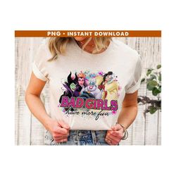 bad girls have more fun png, evil princess png, halloween png, instant download
