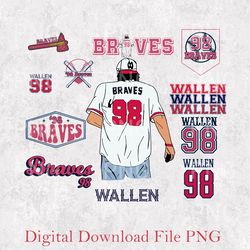 wallen 98 braves png, wallen western png, cowboy wallen png, wallen bullhead png, wallen digital download, wallen wester
