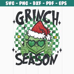 retro christmas grinch season png sublimation download