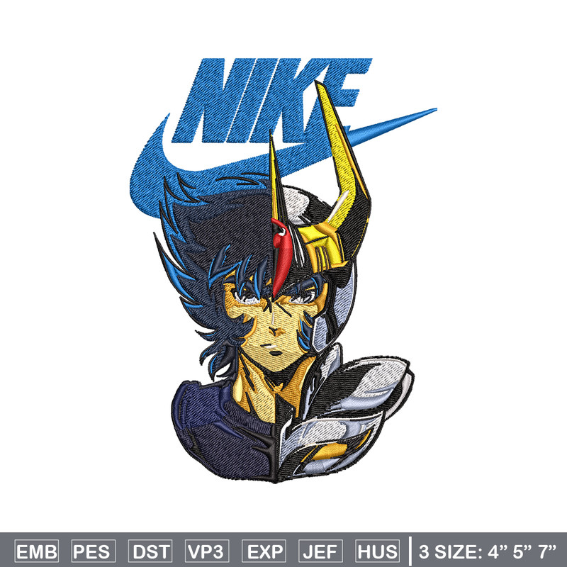 Saint seiya Nike Embroidery design, saint seiya Nike Embroidery, Nike design, Embroidery file, Instant download..jpg