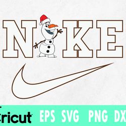 baby olaf nike svg dxf , minnie olaf svg, christmas olaf svg , disney olaf svg , stitch cricut , stitch cut files