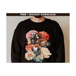 horror characters png, horror friends png, horror movie, halloween png, friends character horror sublimation png, halloween friends, friends