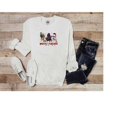 disney star wars merry bright shirt, christmas darth vader boba fett stormtrooper shirt hoodie sweatshirt, disney christ