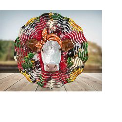 western simmental wind spinner png ,wind spinner png, cow wind spinner png,simmental cow png, animal png,sublimation design,digital download