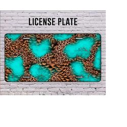 strobilus leopard license plate, strobilus license plate png, leopard license plate png, strobilus background png, digital download