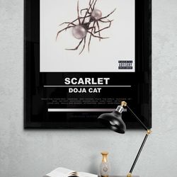 doja cat scarlet album poster 003 black, doja cat album poster, minimalist poster, digital download.jpg