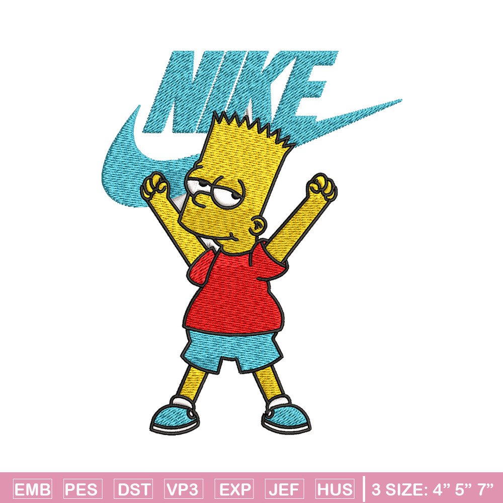 Simpson Nike Embroidery design, Simpson cartoon Embroidery, Nike design, Embroidery file, cartoon logo. Instant download.jpg