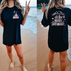 long live all the magic we made shirt, disney 1971 shirt, disney castle shirt, disney shirt, tinkerbell shirts