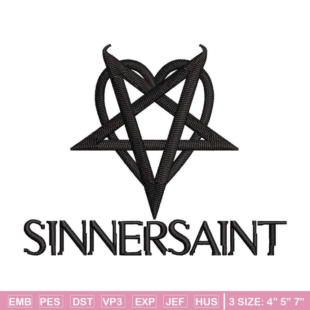 Sinnersaint Logo embroidery design, Sinnersaint Logo embroidery, logo design, embroidery file, Digital download..jpg