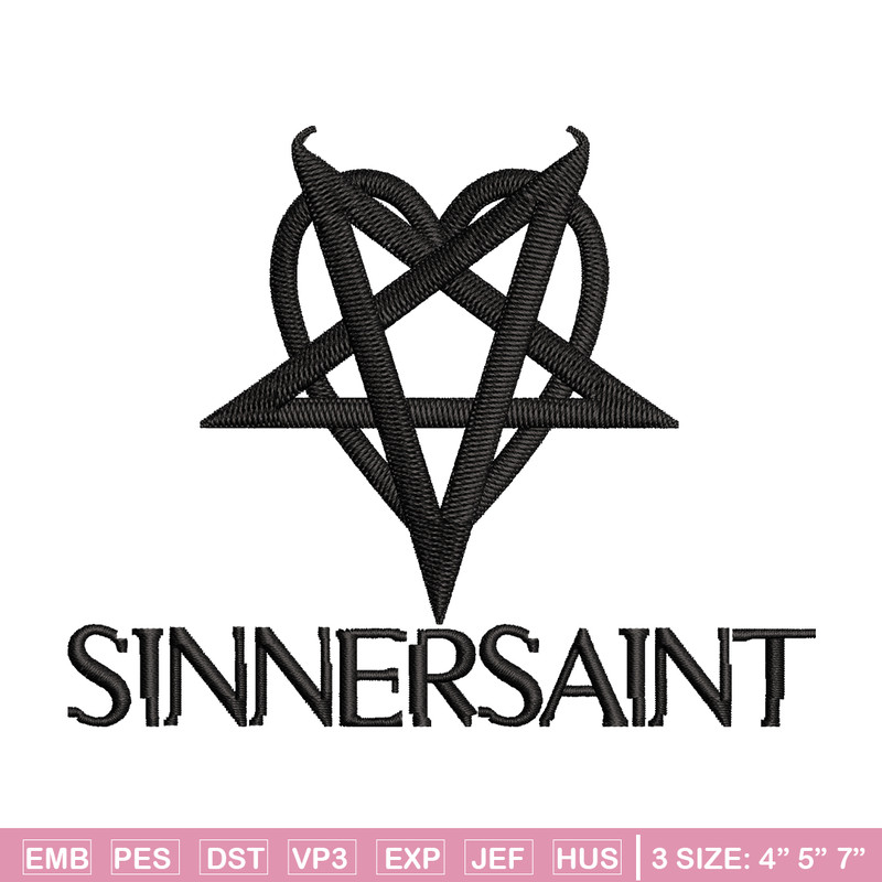 Sinnersaint Logo embroidery design, Sinnersaint Logo embroidery, logo design, embroidery file, Digital download..jpg