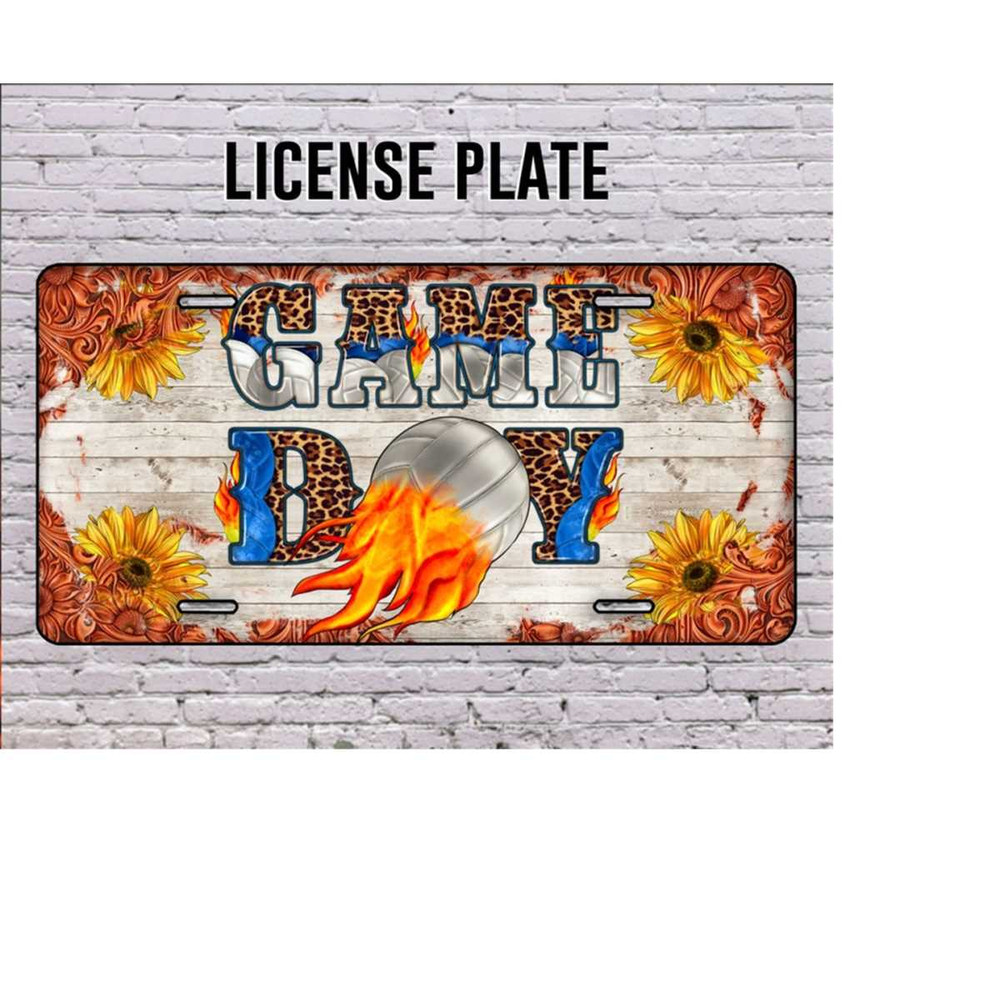 3110202315334-game-day-volleyball-license-plate-volleyball-license-plate-image-1.jpg