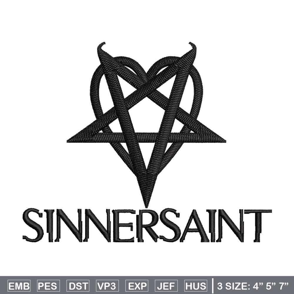Sinnersaint Logo embroidery design, Sinnersaint Logo embroidery, logo design, embroidery file, Digital download..jpg