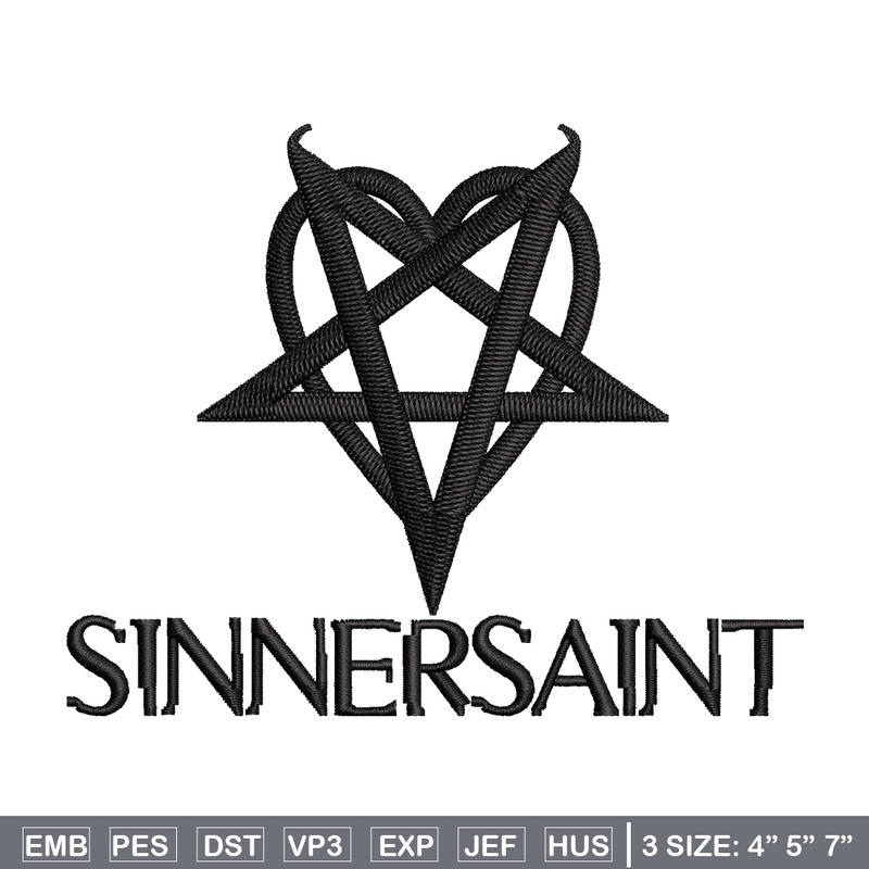 Sinnersaint Logo embroidery design, Sinnersaint Logo embroidery, logo design, embroidery file, Digital download..jpg