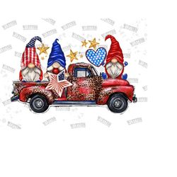 american gnomes truck png, 4th of july png, usa flag png, fireworks png, patriotic gnomes png,united states flag gnomes png,digital download