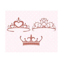 crown svg princess crown svg file silhouette cameo cricut svg pdf dxf eps pink vinyl cutting file silhouette cameo cricut svg cutting files