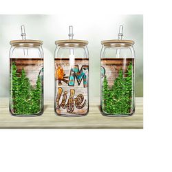 camp life 16oz libbey glass png, tumbler sublimation design - design digital download png