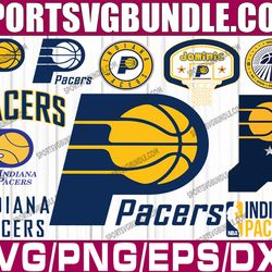 bundle 22 files indiana pacers basketball team svg, indiana pacers svg, nba teams svg, nba svg, png, dxf, eps