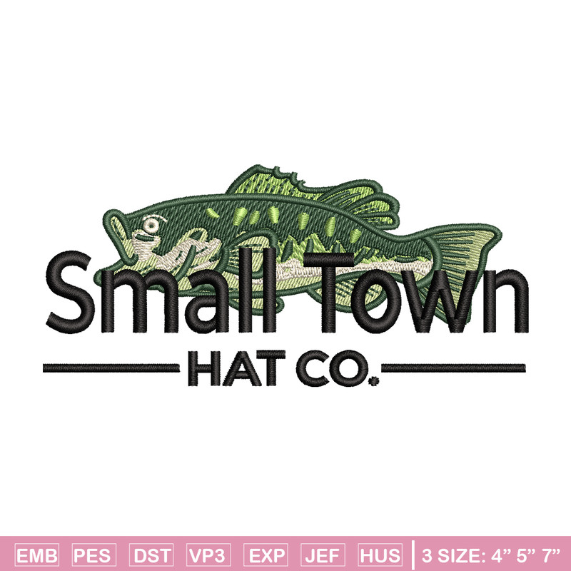 Small town hat co embroidery design, logo embroidery, logo design, embroidery file, logo shirt, Digital download..jpg