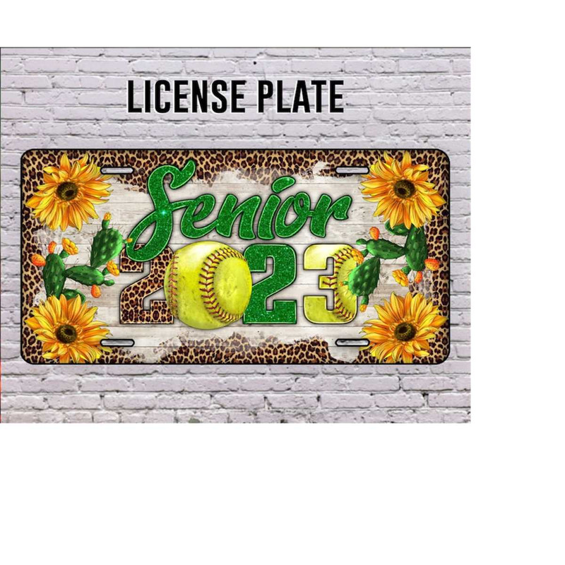 MR-31102023151335-senior-2023-softball-license-plate-softball-license-plate-image-1.jpg