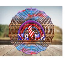 american rainbow mama wind spinner sublimation design, mama wind spinner, american wind spinner png, western wind spinner, digital download