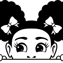 afro puffs girl peekaboo svg, black man svg, afro man svg, afro woman svg, black man svg, afro lady svg, cut file