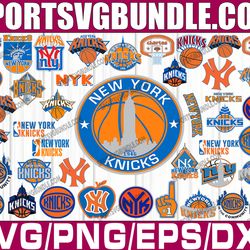 bundle 42 files new york knicks national basketball team svg, new york knicks national svg, nba teams svg, nba svg, png