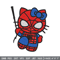 Spiderman Hellokitty Embroidery design, Hellokitty Embroidery, cartoon design, Embroidery File, Digital download..jpg