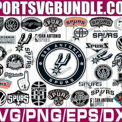 bundle 35 files san antonio spurs basketball team svg, san antonio spurs svg, nba teams svg, nba svg, png, dxf, eps