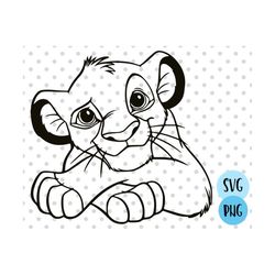 lion cub svg, lion svg,