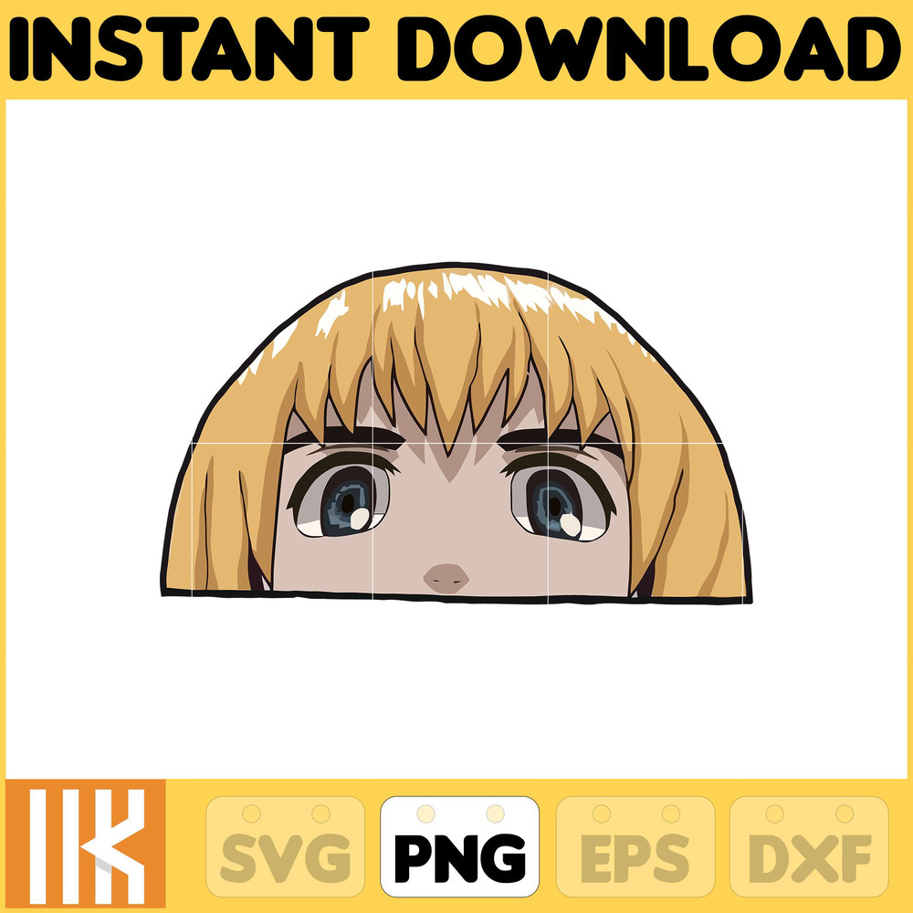 Anime Peeking Premium Graphic Design, Cute , Cool, Anime PNG, Print on Demand, Stickers, Anime Peeker (6).jpg
