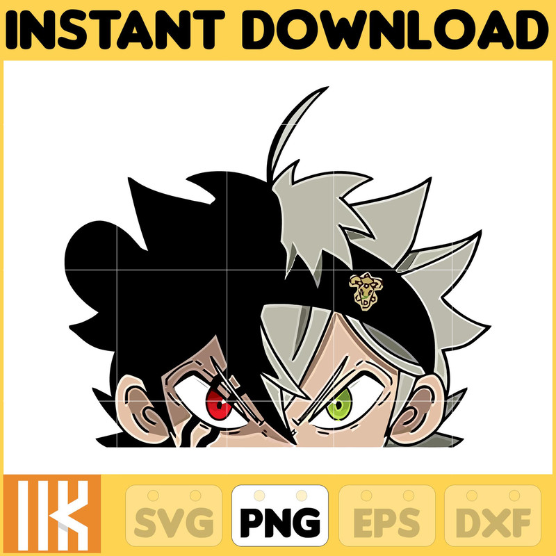 Anime Peeking Premium Graphic Design, Cute , Cool, Anime PNG, Print on Demand, Stickers, Anime Peeker (13).jpg