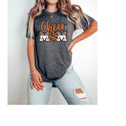 cheer mom shirt cute gift for mom, cheer shirt gift for sports mom, cheerleader mom shirt, pom pom shirt for cheerleader