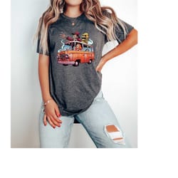 spooky halloween bus shirt, trick or treat shirt, happy halloween t-shirt, spooky season shirt, funny halloween tee, hor