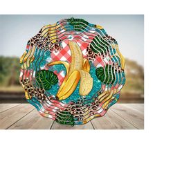 summer fruit banana wind spinner png, wind spinner,summer fruit banana, summer png, western wind spinner,sublimation des