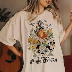 vintage disney animal kingdom shirt, mickey and friends safari mode shirt, disney family adventure safari trip shirt