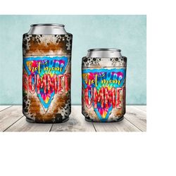 hot mom summer can cooler png sublimation design, tie dye and cowhide summer can cooler png, hot mom summer png digital