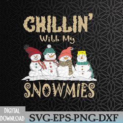 fun with my snowmies funny ugly christmas pajama xmas svg, eps, png, dxf, digital download