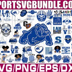 bundle 57 files selma college football team svg, selma college svg, hbcu team svg, mega bundle, designs, cricut, cutting