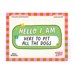 hello i am here to pet all the dogs svg png, dog lover svg, fun and cute design for sticker, shirts, tote bags, commercial use