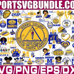 bundle 60 files morris college football team svg, morris college  svg, hbcu team svg, mega bundle, designs, cricut