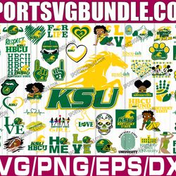 bundle 57 files kentucky state football team svg, kentucky state svg, hbcu team svg, mega bundle, designs, cricut