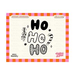 ho ho ho svg, merry christmas svg, cute christmas shirt svg, holiday svg, candy cane svg, mistletoe svg, winter svg, commercial use