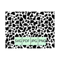 cow print svg - seamless cow svg - spot pattern - dalmatian print svg - svg eps patterns for printing, vinyl, and engrav