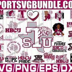 bundle 25 files texas southern football team svg, texas southern svg,  hbcu team svg, mega bundle, designs, cricut