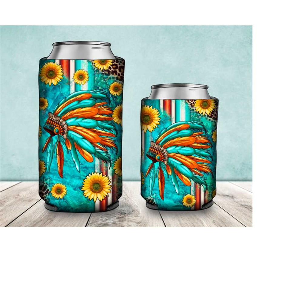 31102023163129-indian-headdress-sunflowers-can-cooler-png-sublimation-design-image-1.jpg