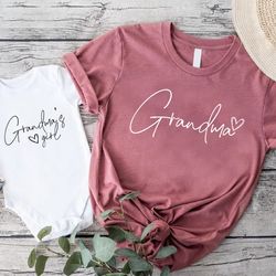 Grandma's Girl Shirt Png, undefined Grandma Shirt Png, Matching Grandma & Me Shirt Png, New Grandma Gift, Grandma's Boy, Mother's