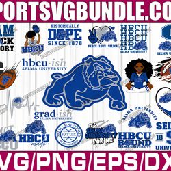bundle 21 files selma college football team svg, selma college svg, hbcu team svg, mega bundle, designs, cricut, cutting
