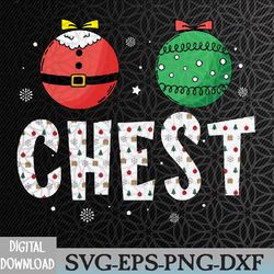 chest nuts matching funny christmas couples chestnuts chest svg, eps, png, dxf, digital download