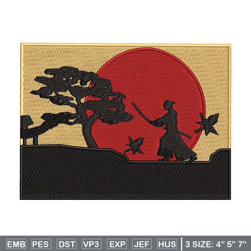 Swordsman moon embroidery design, Swordsman embroidery, embroidery file, Picture design, logo shirt, Digital download..jpg